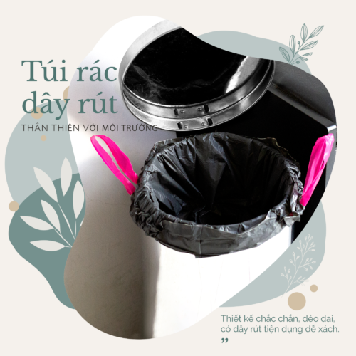 Túi rác dây rút Túi rác dây rút
