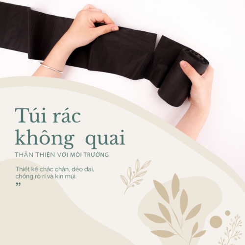 Túi rác không quai màu đen