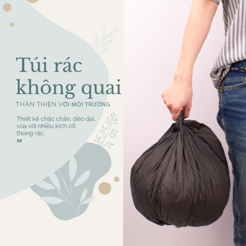 Túi rác không quai màu đen Túi rác không quai màu đen