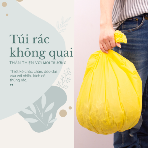 Túi rác không quai màu vàng Túi rác không quai màu vàng