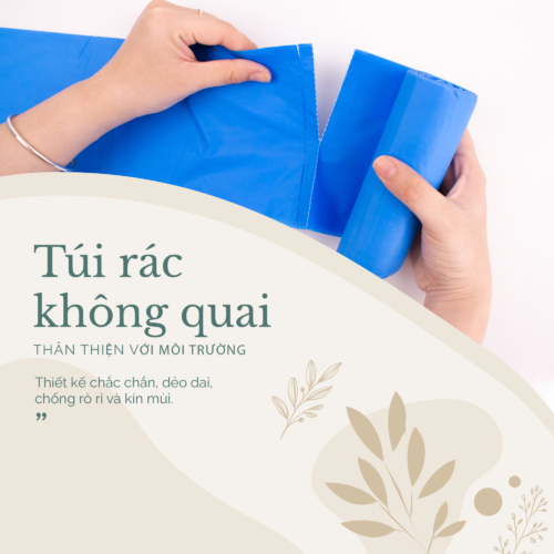 Tui rac khong quai mau xanh