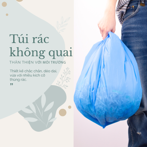 Túi rác không quai màu xanh Túi rác không quai màu xanh